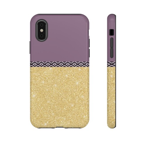 Purple and Shimmer Gold Tough Phone Case for Iphone Samsung Galaxy Google pixel - 第 116/289 張圖片