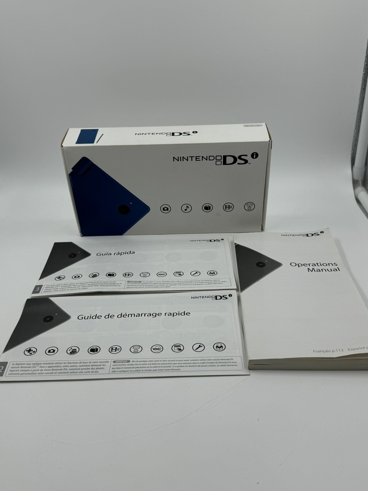 Nintendo Dsi - Console Box & Inserts Only Matte Blue  No Console Read