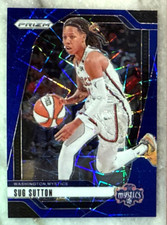 Sug Sutton 2024 Panini Prizm WNBA Blue Velocity Prizm Card-#51 Washington Mystic