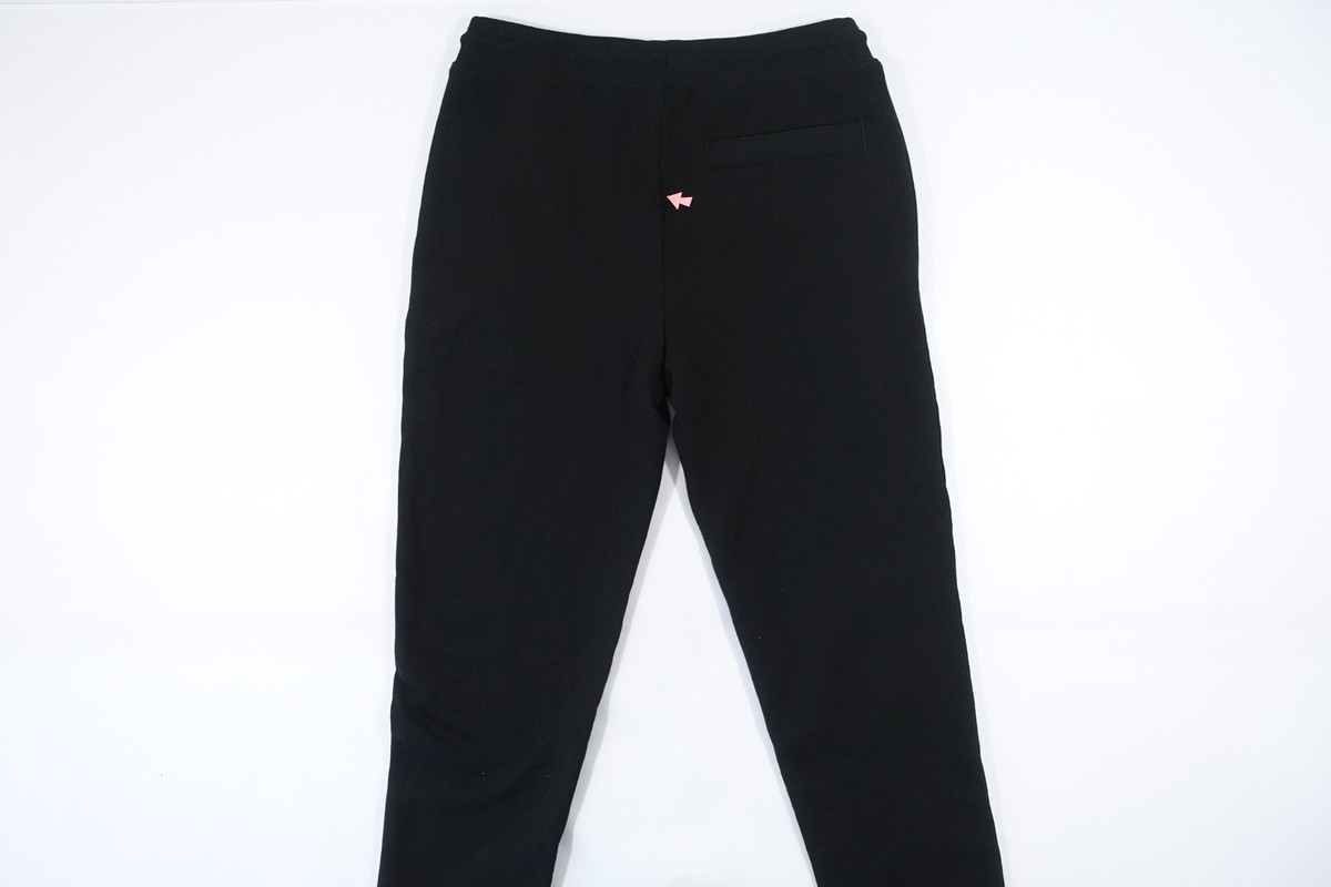 BOSS 黒 花柄刺繍パンツ 美品 HUGO BOSS DOAK 212 BLACK SMALL RED PATCH LOGO SWEATPANTS