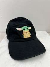 Disney Star Wars Mandalorian Baby Yoda Grogu Hat Baseball Cap Black Adjustable