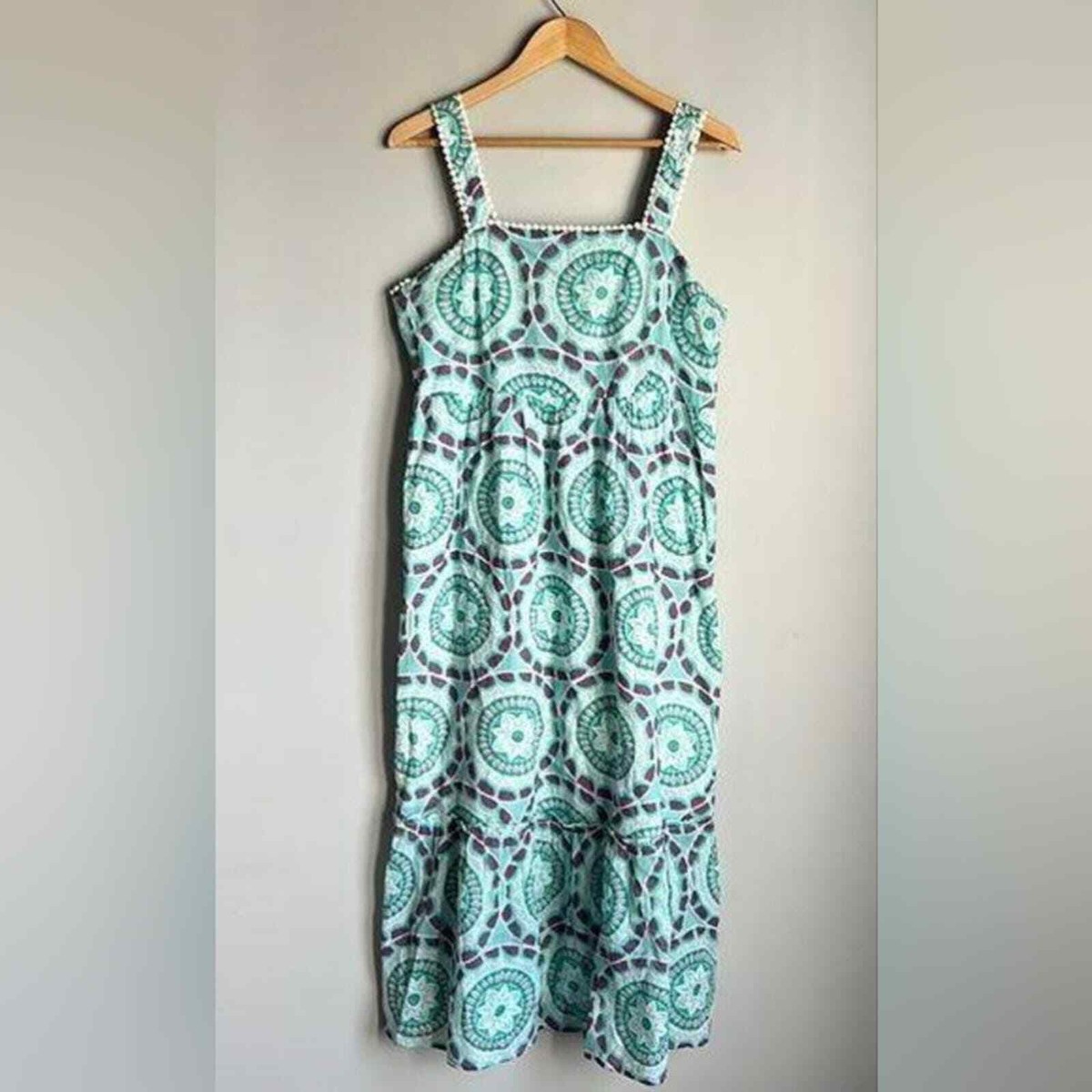 chinese dress ladies Jude Connelly NWT 100% Cotton Brown Maxi Dress Size S – alineconsignment main image 1
