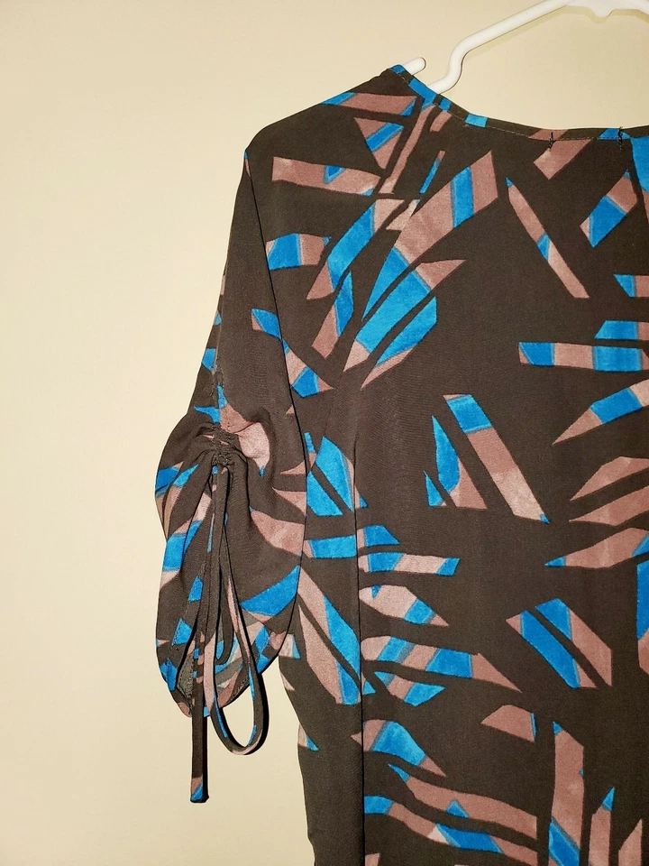 Daisy Fuentes moda women's size small short sleeve scoop neck shift dress I260 - Image 3 of 4