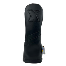 Sunfish leather X hybrid golf headcover - Black on Black Murdered Out 