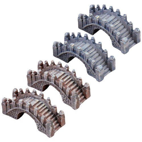 4 Pcs Outdoor Garden Decor Landscape Ornament Statue Decor Miniature