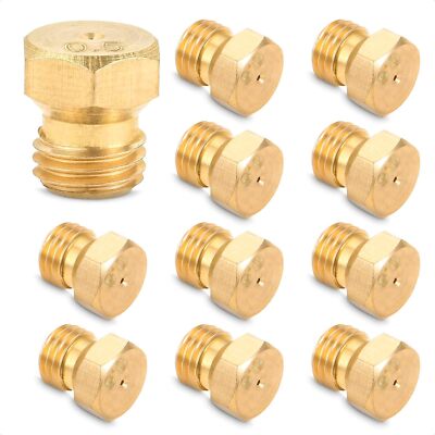 ALPENKOK 10Pcs Brass Jet Nozzle Propane Orifice Kit - Grill Replacement... 