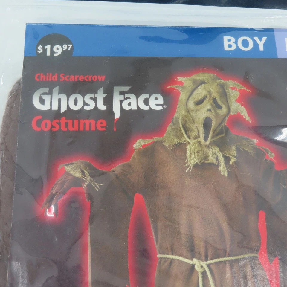 Máscara Disfraz Scream 4 Espantapájaros GhostFace Niños Mediana 8 Horror Divertido Mundo Foto 3 de 4