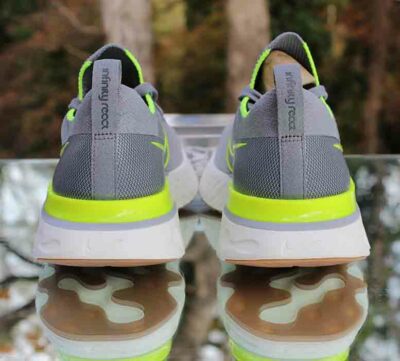 Nike React Infinity Run FlyKnit Men's Size 8 Grey Wolf Volt Custom