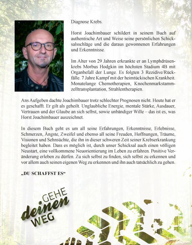 Thumbnail - Mein Schicksal, Meine Chance, Mein Weg Horst Joachimbauer