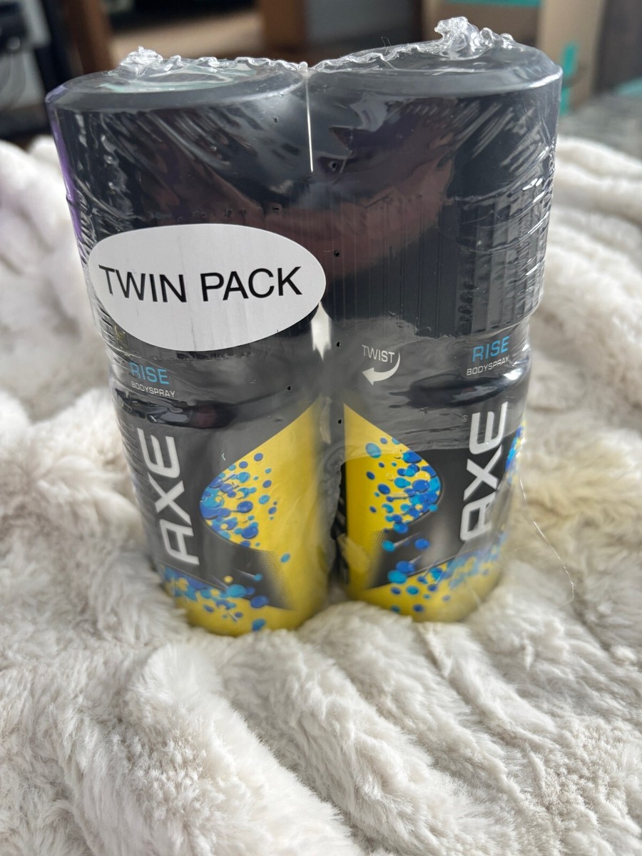 Twin Pack AXE Rise Discontinued Rare Deodorant Body Spray 4oz Each
