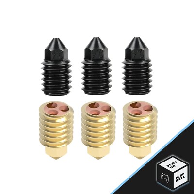 0.2/0.3/0.4/0.6/0.8mm Hotend CHT Brass Nozzle For 3D Printer Bambu Lab X1 P1P
