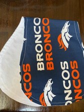Handmade Burp Cloth Denver Broncos Set of 2