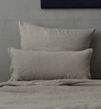 Linen bedding, set, natural, 200 x 200 cm, 40 x 60, 40 x 80, 80 x 80 cm, made in EU