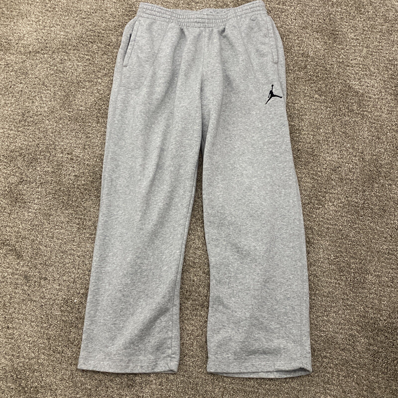Nike Air Jordan Jumpman Gray Sweatpants Size XL 77773… Gem