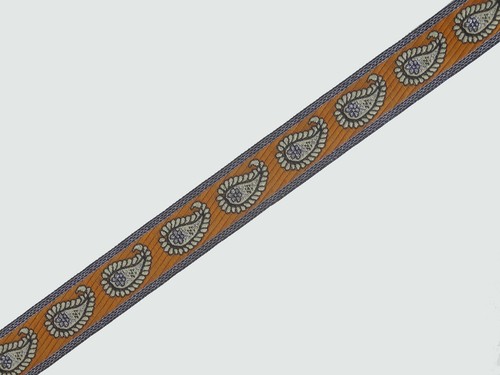 3.2cm - 3.2mm Wide Jacquard Trim Lace Braided Embroidered By Yards Ribbon JT91 - Picture 4 of 15