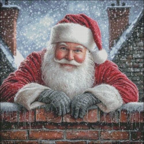 Santa Claus 77 - Counted Cross Stitch Kits Needlework Embroidery DIY - 第 1/3 張圖片
