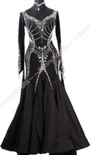 SunnyK Waltz Tango st Dance Dress Salsa Costume Stardard Ballroom Competition