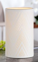 Gilde Porzellan Lampe Pacco 20 Cm Fensterlampe Dekolampe 32007
