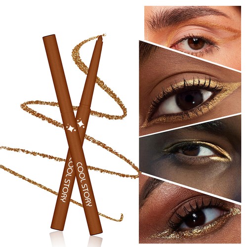 Glitter Eyeshadow COOL STORY Eyeliner Gel Pen Eye Silkworm Stick Shimmer Makeup - Picture 24 of 26