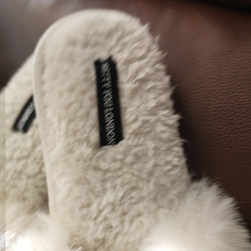 Pretty You Hausschuhe London GROß Schmuck Samt Schleife Slipper weiß GEBRAUCHT - Bild 4 von 14
