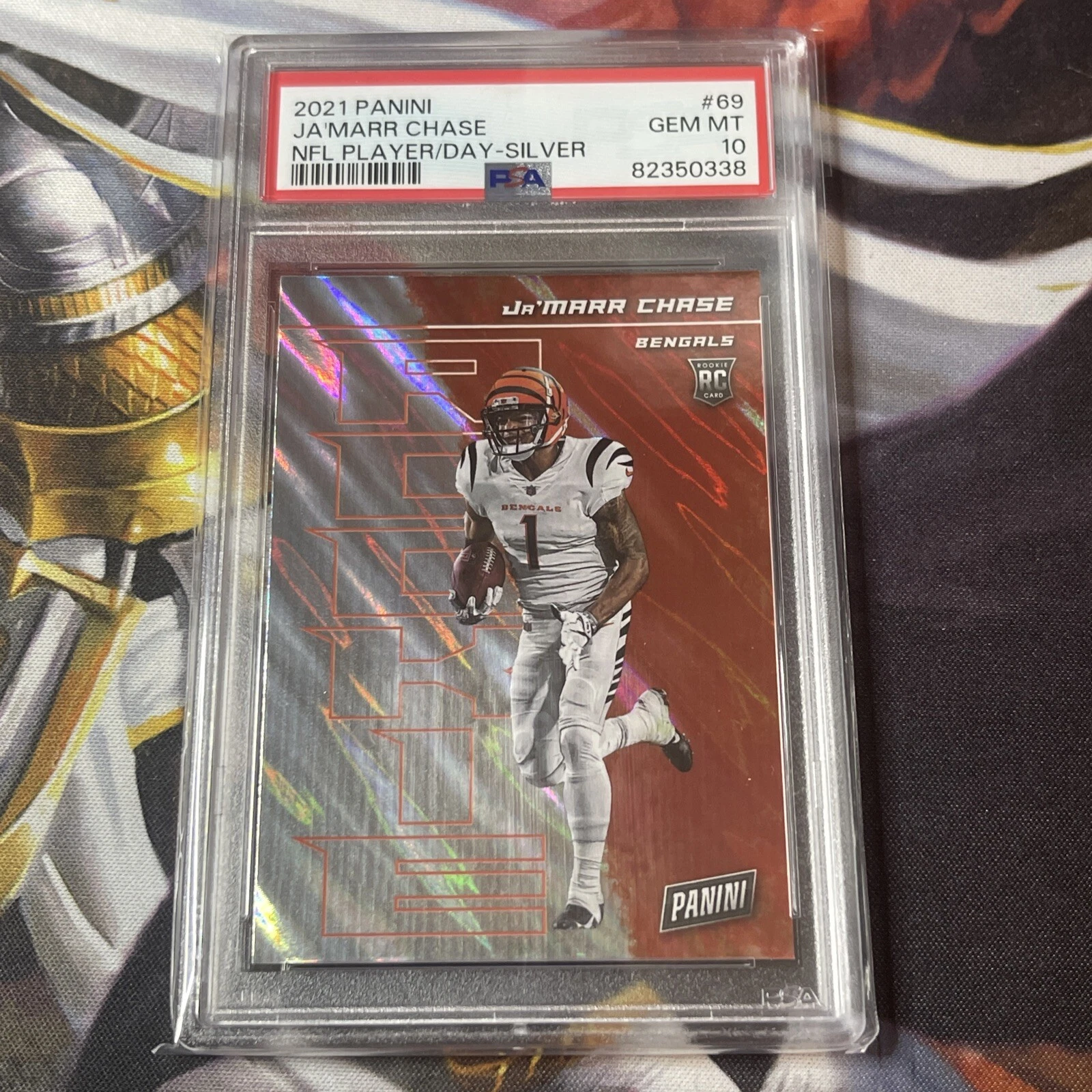 JaMarr Chase Panini NFL Player of the Day #69 Silver