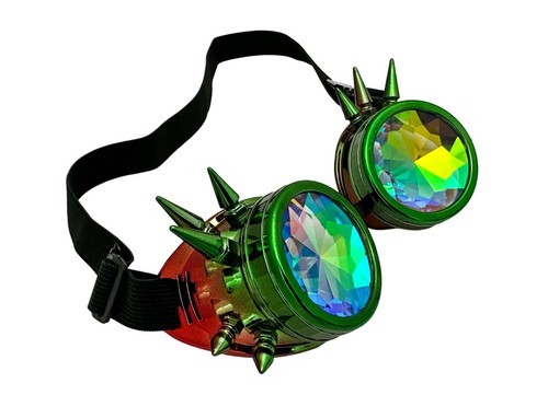 Vintage Steampunk Goggles Kaleidoscope Sunglasses Gothic Retro Cosplay Party NFS - Picture 43 of 46