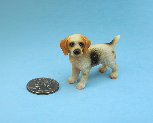 Miniature Dollhouse Beagle Dog 1 12 Scale for sale online eBay