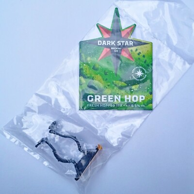 Dark Star Brewing ''Green Hop'' Ale Bierpumpe Clip Abzeichen *NEU* Sammlerstücke