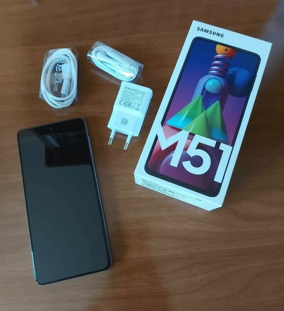 Samsung Galaxy M51 SM-M515F/DSN - 128GB - Bianco (Sbloccato) (Dual SIM) |  Acquisti Online su eBay
