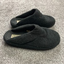 Natural Sport Slippers Womens Small Black Soft Slip On Comfy Warm Ladies Cozy