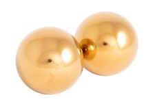 Klangkugeln Qi Gong, Gold, 4cm - 2er Set