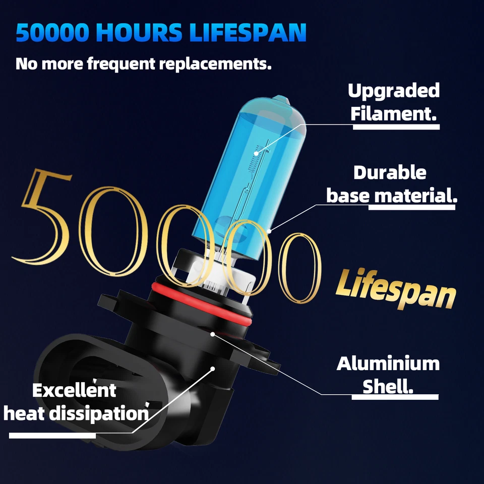 For Toyota Avalon 1995-2006 9005 9006 Halogen Headlight Bulbs High Low Beam - image 4 of 4