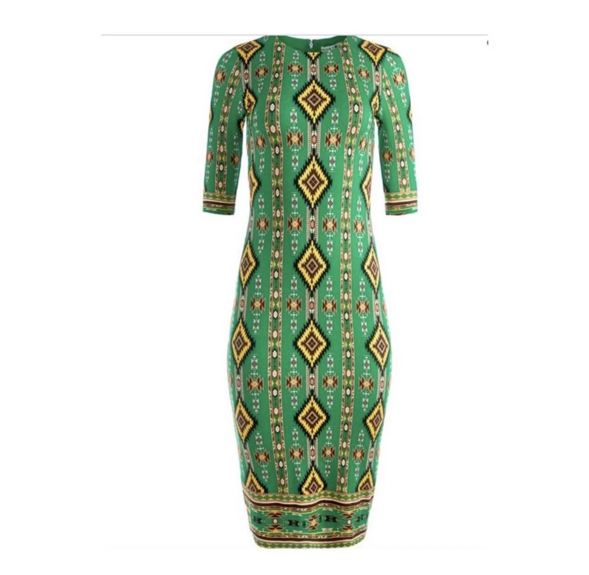 2 piece olive green dress 2-Tone Dress in Camel and Moss Green