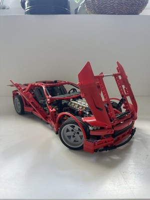 LEGO Technic 8070 Super Car Rot mit Motorisierung   gebraucht, vollständig