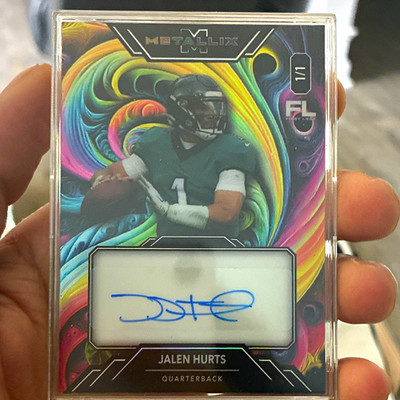 Wild Card 2025 Metallix Jalen Hurts Eagles #PWMFA-JH Auto 1/1 Print Run 1