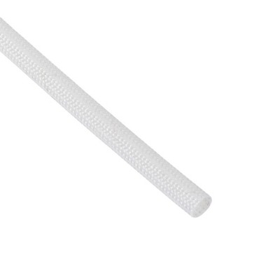Fiberglass Silicone Rubber Insulation Retardant Sleeving 4mmx5M White