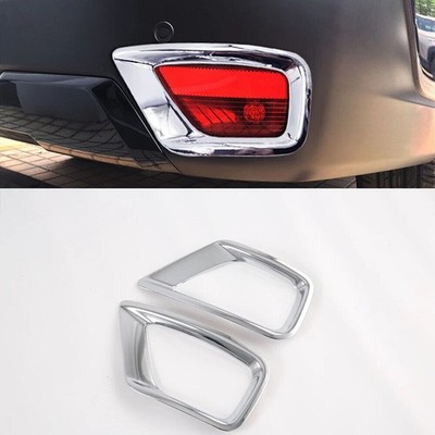 For Subaru Outback 2020-2024 Chrome Rear Bumper Fog Light Lamp Frame Trim  2pcs
