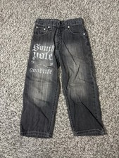 Y2K Southpole Toddler Size 5/6 Black Denim Jeans Good Life