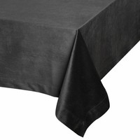 Tischtuch Tischdecke Tischunterlage Tischdeko 140X180 Cm Schwarz Mit BordüRe