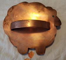 Vintage Cape Cod Copper Work Large Copper Cookie Cutter Sheep Lamb Kitchen Décor