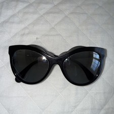 CHANEL Cat Eye Sunglasses 17C A71186 X8101 S0156 Black Grey