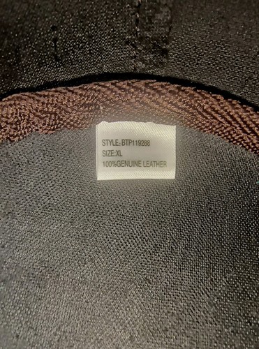 New Rare Beretta Genuine 100% Leather Fadora Hat Mens XL Dark Brown Leather Band - Picture 12 of 14