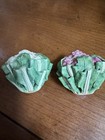 Vintage Set of 2 Cauliflower Vegetable Decor Ceramic Salt & Pepper Shakers READ — photo 4