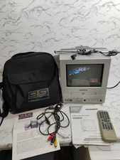 Sylvania CRT DVD 6509DD 9” W Remote Instructions G2G Carrying Bag Grail TV Work