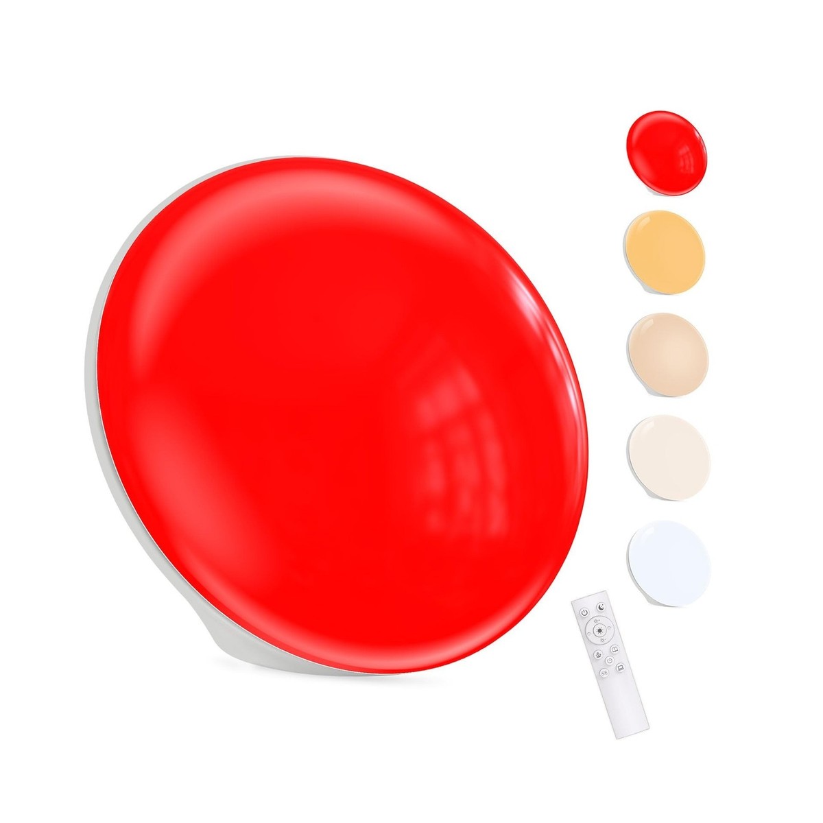 670nm Red Light Therapy Sleep Device & 10,000 Lux Sun Lamp – Dual
