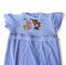 Rare 1980s Care Bears Nightgown Girls 6 JCPenney USA Lavender Lace Ruffle