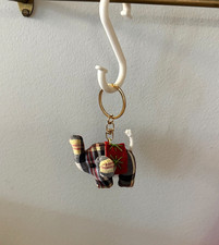 Handmade Thai Elephant Keychain Double-Sided Color Cute Bag Charm Gift