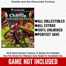 Charlie and the Chocolate Factory 100 Nintendo GameCube Memory Card Save CHEATS