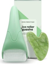 ROSELYNBOUTIQUE Gua Sha Facial Tools Ice Roller for Face Green Soft Green