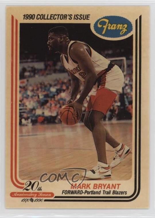 1989-90 Franz Portland Trail Blazers Food Issue Mark Bryant #2 Rookie RC 05v0